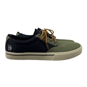 Etnies Womens 9 Skateboarding Shoe Jameson Eco 2 Canvas Sneaker Army Green Black